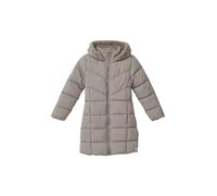 Steppmantel S.OLIVER JUNIOR, Mädchen, Gr. 104, light grau, Web, Obermaterial: 100% Polyester. Futter: 100% Polyester, unifarben, regular fit ca. Mitte Oberschenkel, Rundhals, Mäntel Steppmantel, mit T