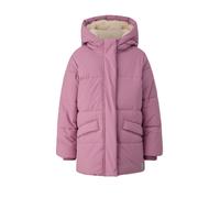 Steppmantel S.OLIVER JUNIOR, Mädchen, Gr. 104, rosa (dusty rose), Steppware, Obermaterial: 100% Polyester. Futter: 100% Polyester, unifarben, gerade Po-bedeckend, Rundhals, Bündchen, Mäntel Steppmante