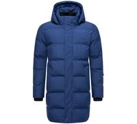 Steppmantel STONE HARBOUR "Thadeek XX", Herren, Gr. XL (54), navy, Obermaterial: 100% Polyester. Innenfutter: 100% Polyester. Wattierung: 100% Polyester. Ärmelfutter: 100% Polyester, Basic, gerade kni