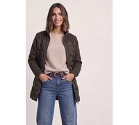 Steppmantel STREET ONE, Damen, Gr. 34, braun (auburn braun), Stoff, Oberstoff: 100% Polyester. Oberstoff 2: 91% Polyester, 9% Viskose. Futter: 100% Polyester. Füllung: 100% Polyester, kariert, normal