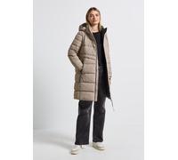 Steppmantel STREET ONE, Damen, Gr. 46, beige (smooth champagne), Stoff, Obermaterial: 100% Polyester. Futter: 100% Nylon. Füllung: 100% Polyester, unifarben, normal hüftbedeckend, ohne Ausschnitt, Bün