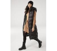 Steppmantel TAMARIS, Damen, Gr. 34, schwarz, Steppware, Obermaterial: 100% Polyester. Futter: 100% Polyester. Wattierung: 100% Polyester, figurbetont knieumspielend, abnehmbar, Mäntel Steppmantel, mit