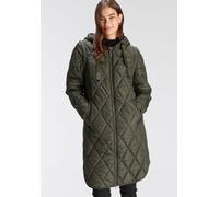 Steppmantel TAMARIS, Damen, Gr. 42, grün (khaki), Web, Obermaterial: 100% Polyester. Futter: 100% Polyester. Wattierung: 100% Polyester, unifarben, normal kurz, abnehmbar Rippbündchen, Mäntel Steppman