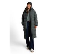 Steppmantel TOM TAILOR "Regular", Damen, Gr. XXL, schwarzest olive, Web, Obermaterial: 100% Polyester. Futter: 100% Polyester, regular fit kniebedeckend, elastischer Bund, Mäntel Steppmantel, mit Kapu