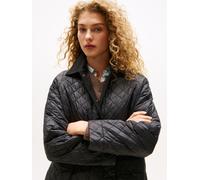 Steppmantel TOMMY HILFIGER "PADDED NYLON REG QUILTED COAT", Damen, Gr. XXXL(46), schwarz, Steppware, Obermaterial: 100% Polyamid, unifarben, regular fit hüftbedeckend, Mäntel Steppmantel, perfekt für