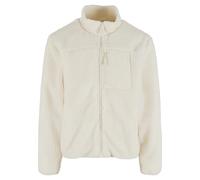 Steppmantel URBAN CLASSICS "Urban Classics Teddy Jacket With Stand Up Collar", Herren, Gr. 5XL, sandweiß, 100% Polyester, unifarben, normal, amerikanischer Ausschnitt, Mäntel Steppmantel (29079736-5XL