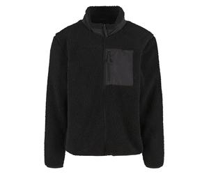 Steppmantel URBAN CLASSICS "Urban Classics Teddy Jacket With Stand Up Collar", Herren, Gr. XXL, schwarz, 100% Polyester, Mäntel Steppmantel (72153041-XXL) schwarz