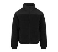 Steppmantel URBAN CLASSICS "Urban Classics Teddy Puffer Jacket", Herren, Gr. XXL, schwarz, 100% Polyester, Mäntel Steppmantel (34698206-XXL) schwarz