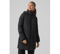 Steppmantel VERO MODA "VMHALSEY COAT BOOS", Damen, Gr. M, schwarz, Web, Obermaterial: 100% Polyester, unifarben, regular fit Po-bedeckend, Mäntel Steppmantel (49206627-M) schwarz