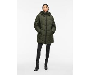 Steppmantel VILA "VIMILJA PADDED COAT - NOOS", Damen, Gr. 36, grün (deep depths), Steppware, Obermaterial: 100% Polyester, unifarben, regular fit ca. Mitte Oberschenkel, Mäntel Steppmantel (27793019-3