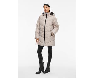 Steppmantel VILA "VIMILJA PADDED COAT - NOOS", Damen, Gr. 42, grau (chateau gray), Steppware, Obermaterial: 100% Polyester, unifarben, regular fit ca. Mitte Oberschenkel, Mäntel Steppmantel (68432849-