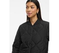 Steppmantel VILA "VITATE L/S QUILT JACKET - NOOS", Damen, Gr. 38, schwarz beauty, Steppware, Obermaterial: 100% Polyester, unifarben, regular fit Po-bedeckend, Rippbündchen, Mäntel Steppmantel, Kunstf