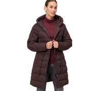Steppmantel ZERO "Damen mit Knopfleiste", Damen, Gr. 38, chocolate plum, Web, Obermaterial: 100% Polyester, unifarben, figurbetont lang, eng, Mäntel Steppmantel (37025745-38) chocolate plum