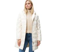 Steppmantel ZERO "zero Damen Steppmantel mit Knopfleiste", Damen, Gr. 40, gelb (eggnog), Web, Obermaterial: 100% Polyester. Ärmelfutter: ohne Futter., unifarben, casual, figurbetont lang, Langarm eng,