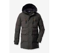 Steppmantel KILLTEC "KOW 238 BYS QLTD PRK", Jungen, Gr. 176, stein, Obermaterial: 88% Polyester, 12% Baumwolle;Futter: 100% Polyester;Füllung: 100% Polyester, Mäntel Steppmantel, Winddichter, wasserab