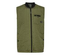 11 Project PRArne Herren Weste Steppweste Outdoor Weste leicht gefüttert mit RIPP-Kragen Regular Fit, Größe:M, Farbe:Loden Green (180422)