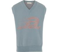 Steppweste ANOTHER COTTON LAB "Another Cotton Lab Another Cotton Lab A Sweater Vest", Herren, Gr. S, blau, 42% Polyacryl, 30% Polyester, 28% Polyamid, Westen Steppweste (81246503-S) blau