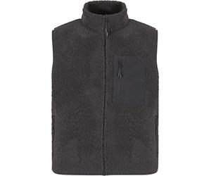 Steppweste ANOTHER COTTON LAB "Another Cotton Lab Sherpa Vest", Herren, Gr. M, grau (schwarz), 100% Polyester, Westen Steppweste (11658124-M) schwarz