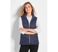 Steppweste aus leichter Daune blau 48