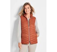 Steppweste aus leichter Daune orange 40