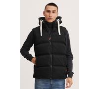 Blend BHJens Herren Weste Steppweste Outdoor Weste mit Kapuze und Stehkragen, Größe:M, Farbe:Black (70155)