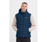 Steppweste BLEND "BHMelai", Herren, Gr. L, marineblaus, 100% Polyester, unifarben, normal normal, Westen Steppweste, Stilvolle Basic Steppweste mit Taschen und Kapuze (20759932-L) marineblaus