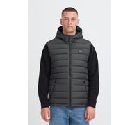 Steppweste BLEND "BHMelai", Herren, Gr. S, forged iron, 100% Polyester, unifarben, normal normal, Westen Steppweste, Stilvolle Basic Steppweste mit Taschen und Kapuze (27732652-S) forged iron