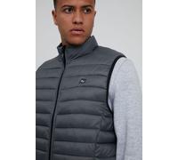 Steppweste BLEND "BHRomsey", Herren, Gr. XXL, iron gate, 100% Nylon, unifarben, regular fit normal, Westen Steppweste, Steppweste mit Stehkragen (28535013-XXL) iron gate