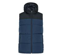 Blend BHMbank Herren Steppweste Weste Outdoor-Weste mit Kapuze regulierbarem Elastikband hohem Kragen Reißverschlusstaschen Regular fit, Größe:XXL, Farbe:Dress Blues (194024)