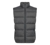 Steppweste BLEND "BHeiden", Herren, Gr. S, iron gate, Steppware, 100% Nylon, unifarben, Basic, normal normal, Westen Steppweste, Stilvolle Basic Steppweste mit Taschen (23053967-S) iron gate