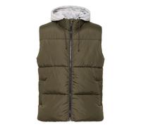 Outdoorjacke BLEND "BHELWIN vest w. jersey hood", Herren, Gr. L, forest night, Web, Obermaterial: 100% Polyester, unifarben, regular fit normal, Jacken (58077417-L) forest night