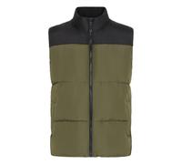 Outdoorjacke BLEND "BHELWIN colorblock vest", Damen, Gr. XXL, grün (forest night), Web, Obermaterial: 100% Polyester, unifarben, regular fit normal, Jacken Outdoorjacke (79052414-XXL) forest night