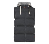 Blend BHJens Herren Weste Steppweste Outdoor Weste mit Kapuze Stehkragen Eingrifftaschen Regular fit, Größe:L, Farbe:Phantom Grey (70010)