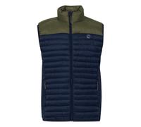 Blend Kaliko Herren Weste Steppweste Outdoor Weste leicht wattiert mit Stehkragen, Größe:L, Farbe:Dress Blues (194024)