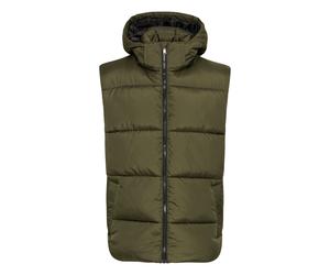 Steppweste BLEND "Steppweste BHMZIPA", Herren, Gr. S, blau (forest night), Obermaterial: 100% Polyester PES., Westen Steppweste (95399529-S) forest night