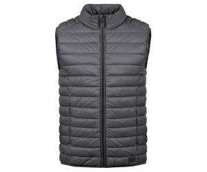 Steppweste BLEND "Steppweste BHNille", Herren, Gr. XXL, grau (ebony grau), Obermaterial: 100% Nylon NY., Westen Steppweste (64433260-XXL) ebony grau