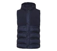 Steppweste BLEND "BHOuterwear", Herren, Gr. S, marineblaus, 100% Polyester, unifarben, regular fit normal, Westen Steppweste, Stilvolle Steppweste (87153318-S) marineblaus