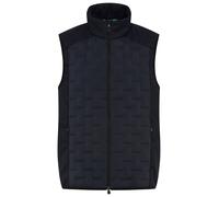 Steppweste BOSS GREEN, Herren, Gr. XXL, dunkelblau402, Web, Obermaterial: 86% Polyamid, 14% Elasthan, unifarben, regular fit normal, hoch geschlossener Ausschnitt, Westen Steppweste (82327931-XXL) dun