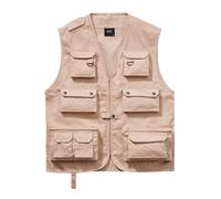 Steppweste BRANDIT "Brandit Herren Hunting Vest", Herren, Gr. 4XL, beige, 80% Polyester, 20% Baumwolle, Westen Steppweste (87735556-4XL) beige