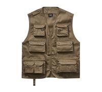 Steppweste BRANDIT "Brandit Herren Hunting Vest", Herren, Gr. 4XL, olive, 80% Polyester, 20% Baumwolle, Westen Steppweste (64140048-4XL) olive
