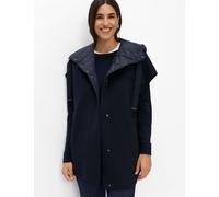 Steppweste BRAX "Style HOLLY", Damen, Gr. 38, blau (navy), Web, 48% Wolle, 47% Polyester, 5% Sonstige Fasern, Westen Steppweste (25232140-38) navy