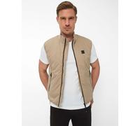 Steppweste BRAX "Style LIAM", Herren, Gr. 3XL, sand, Web, 100% Polyester, Westen Steppweste (33595752-XXXL) sand