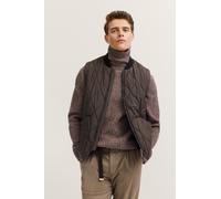 Steppweste BUGATTI "Airseries", Herren, Gr. 50, braun (90, braun), 100% Polyester, unifarben, regular fit, Westen Steppweste, Regular Fit mit Wellensteppung (88647744-50) 90, braun