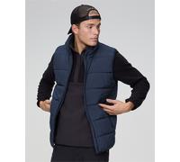 Steppweste BULA, Herren, Gr. XL, blau, 100% Polyester, normal, hoch geschlossener Ausschnitt, Westen Steppweste, mit Kunstdaunen-Füllung (20217565-XL) blau