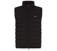 Steppweste CALVIN KLEIN, Herren, Gr. S, schwarz, Web, Obermaterial: 100% Polyester, unifarben, regular fit normal, hoch geschlossener Ausschnitt, Westen Steppweste, Stehkragen, 2-Wege-Zipper, Regular 