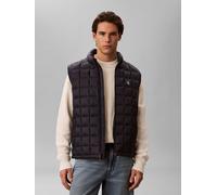 Steppweste CALVIN KLEIN JEANS, Herren, Gr. XL, schwarz, Web, Obermaterial: 100% Polypropylen, unifarben, regular fit normal, hoch geschlossener Ausschnitt, Westen Steppweste, Stehkragen, 2-Wege-Reißve