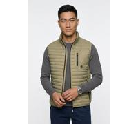 Steppweste CAMEL ACTIVE, Herren, Gr. XXL, khaki, Steppware, Obermaterial: 100% Polyamid, unifarben, normal hüftbedeckend, Rundhals, Westen Steppweste, mit Stehkragen und Reißverschluss (24185431-XXL)