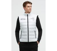 Camp David Herren Outdoor-Weste im Materialmix mit Shiny Prints Opticwhite, L