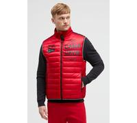 Steppweste CAMP DAVID, Herren, Gr. XXL, rot (bright rot), Material: 100% Polyester, Futter: 100% Polyester, Füllung: 100% Polyester, bedruckt, regular fit normal, Westen, mit Windfangleiste (56307030-