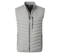 Steppweste CASAMODA "CASAMODA Steppweste uni", Herren, Gr. M, grau, 100% Polyester, Westen Steppweste (77129658-M) grau